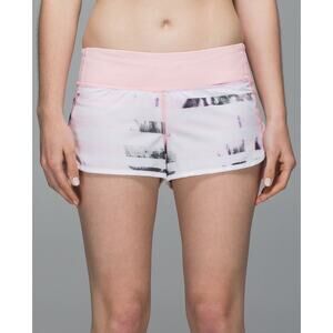 Lululemon Speed Shorts 4-Way Stretch Blush Quartz Multi Size 6 751J